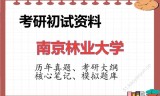 2026年南京林业大学考研初试精品资料